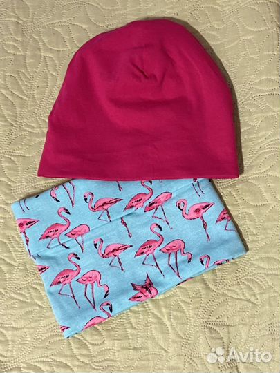 Шапка и снуд для девочки на 4-6 лет