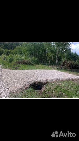 Заезд через канаву на участок