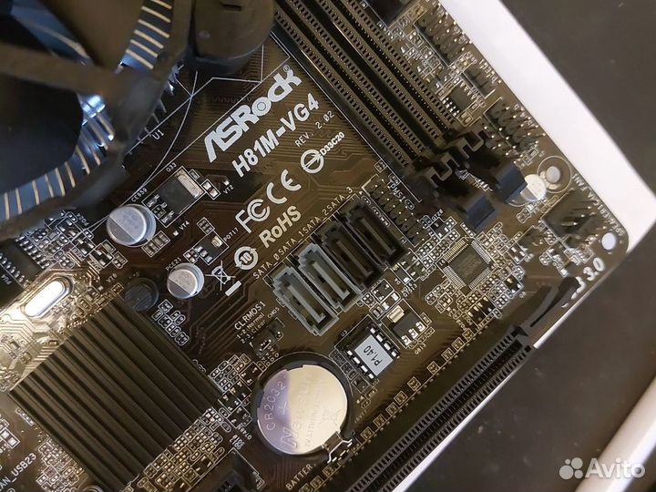 Материнская плата ASRock H81M-VG4 + i3-4130