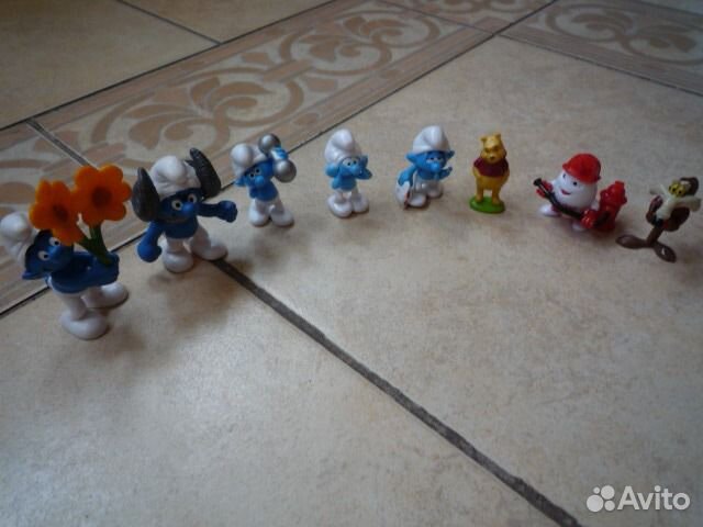 Смурфики, фигурки из киндера