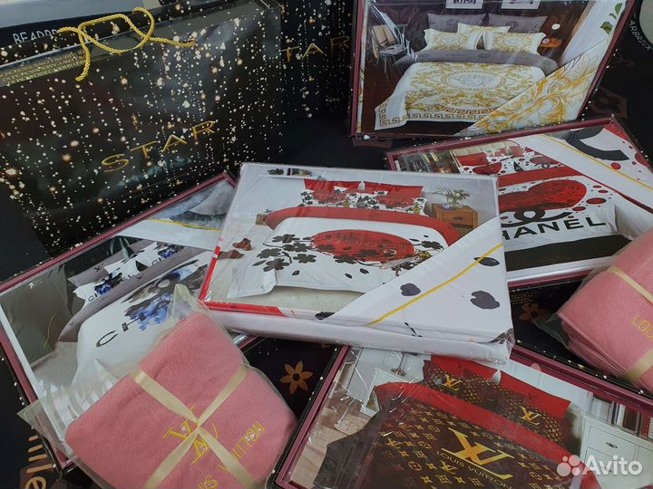 Постельное белье сатин евро