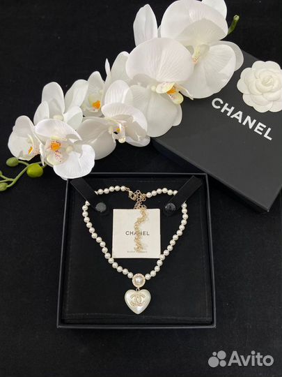 Колье Chanel Шанель с сердцем