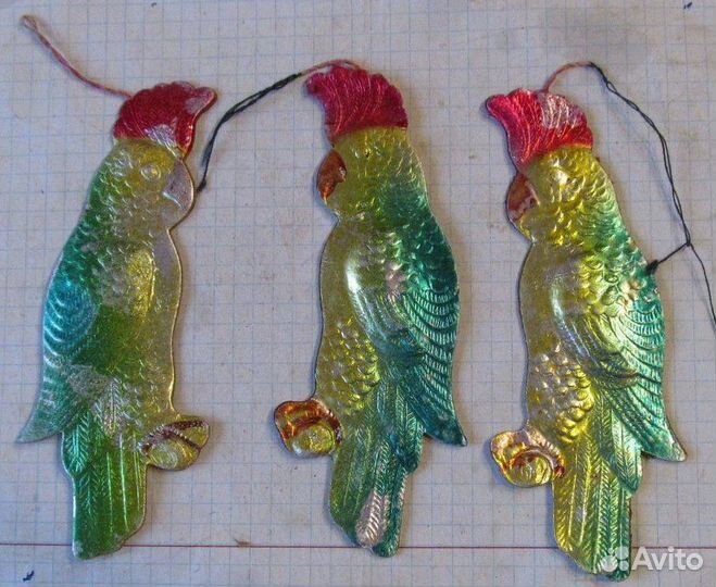 Флажки ёлочные СССР. бумажная гирлянда новогодняя