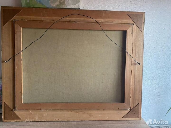 Старинная картина маслом