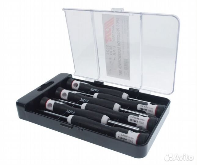 Набор прецизионных отверток 6шт ph00, ph0, ph1, sl