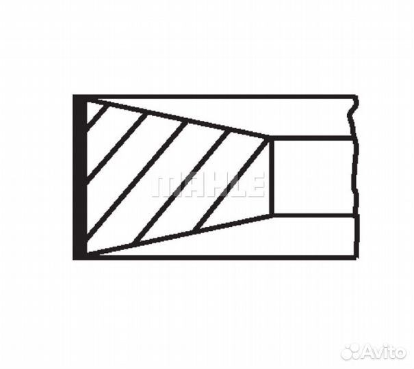 Кольца поршневые BMW d80 2.5x2x3.5