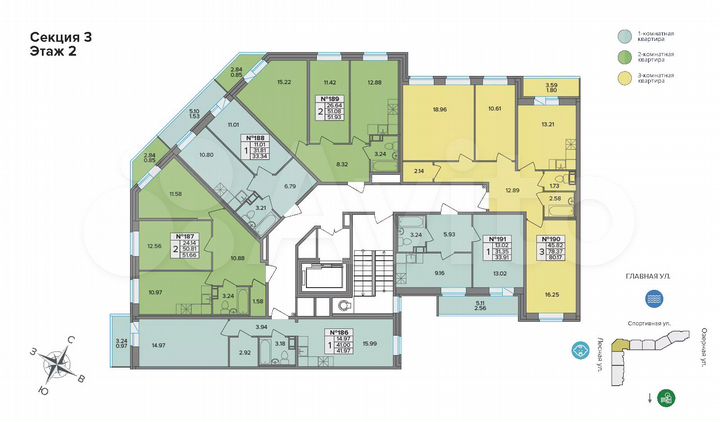 1-к. квартира, 33,3 м², 2/9 эт.