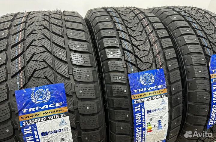 Tri Ace Snow White II Stud 275/35 R22 и 315/30 R22 112V