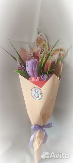 Букеты в руку из мыла ручной работы