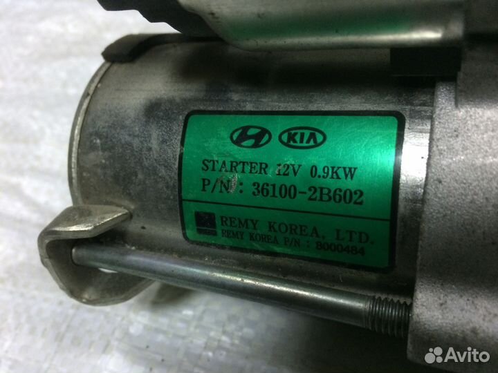 Solaris RIO Стартер G4FA G4FC G4FG