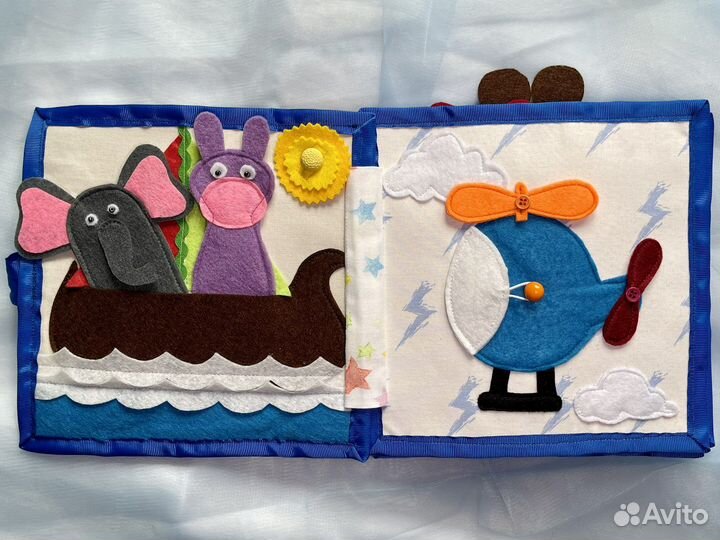 Книга развивайка из фетра