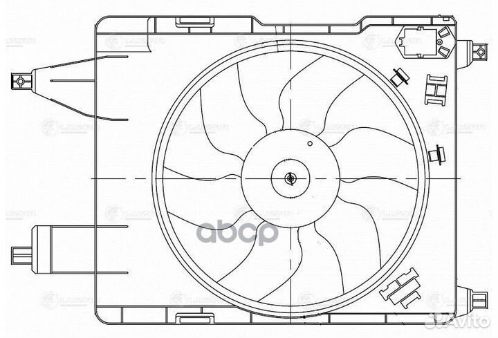 Э/вентилятор охл. для а/м Renault Megane II