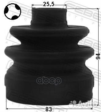 Пыльник шрус внутренний комплект 83X94X25.5 HYU