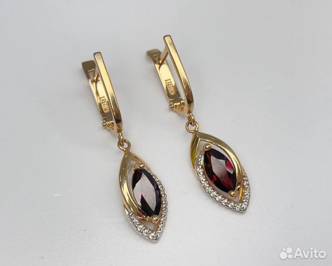 Серьги золотые 585* (L9)