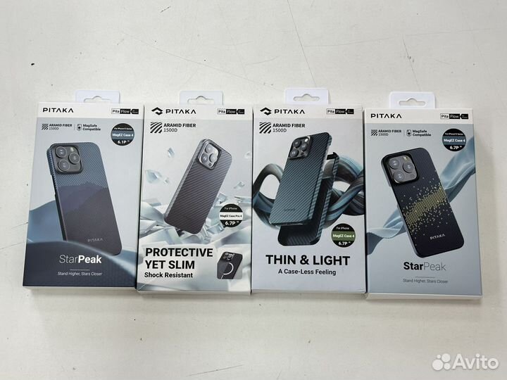 Чехлы pitaka iPhone 15 Pro/Pro Max оригинал