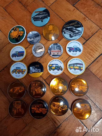 Значки коллекционные автомобили и мотоциклы