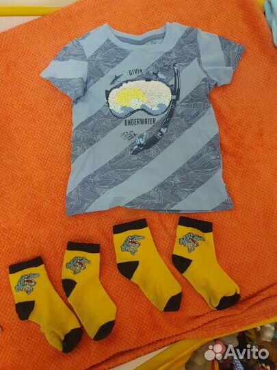 Вещи пакетом на мальчика 104 110
