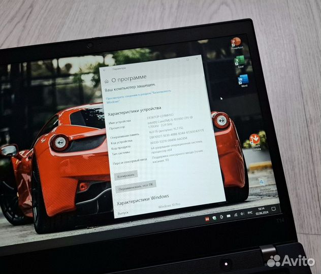 ThinkPad T14 i5-10310 16/512 сенсорный WF6 BT5