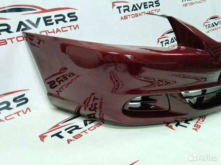 Бампер передний в цвет hyundai accent/Малина