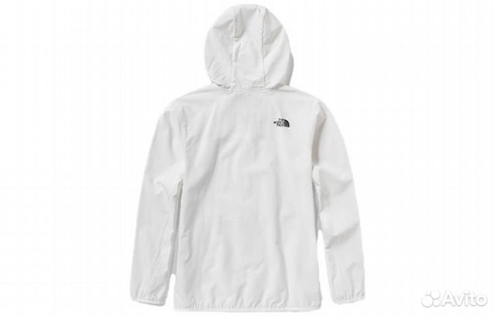 THE north face Men's Logo Hooded Windbreaker White (50 (L)