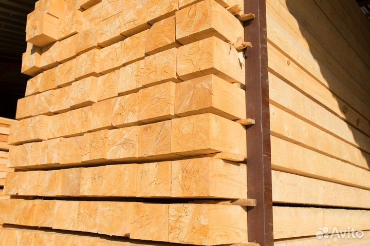 Брус от производителя лиственница 100х150мм, гост