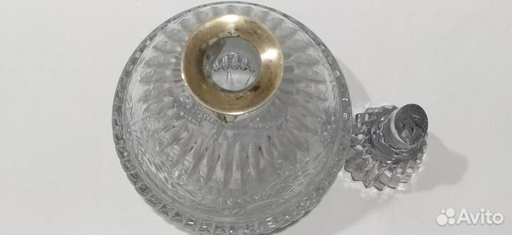 Графин Штоф Хрусталь Серебро Клеймо звезда Испания
