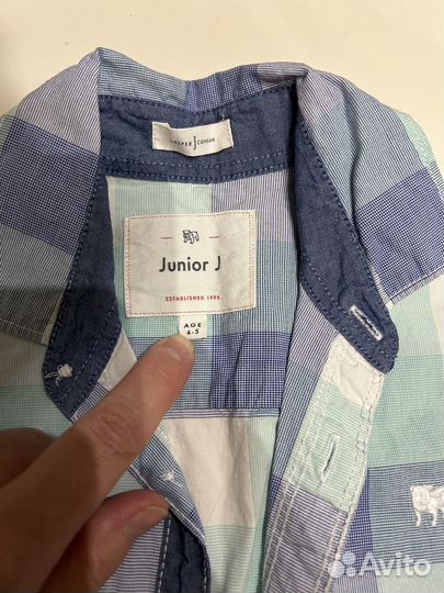 Рубашки на мальчика 4-5 лет 2 шт