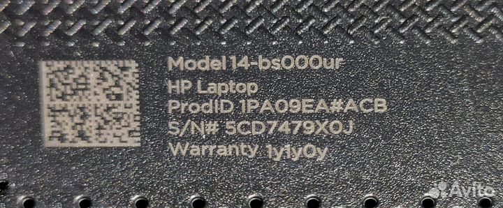Ноутбук HP 14-bs000ur