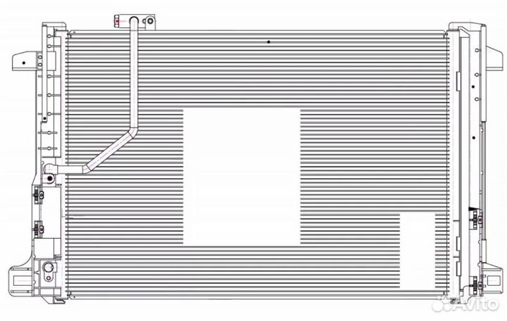 Радиатор кондиционера Мерседес w212 w204