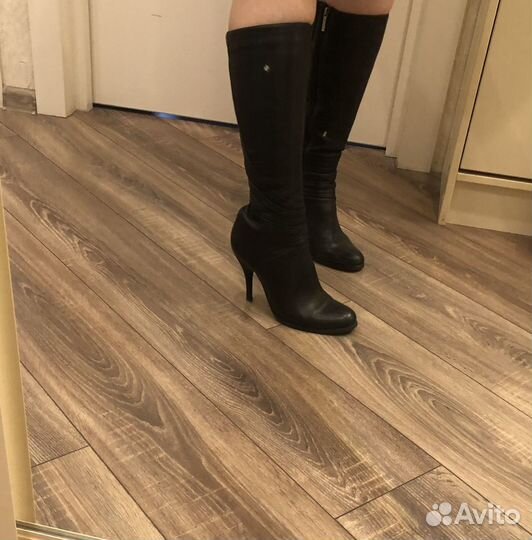 Сапоги натуральная кожа 39