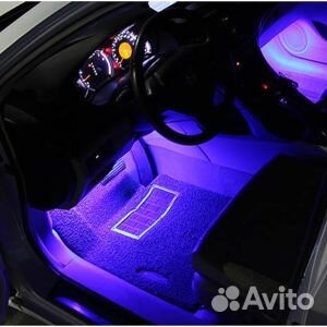 Подсветка новая в салон авто, мультицвет, ду