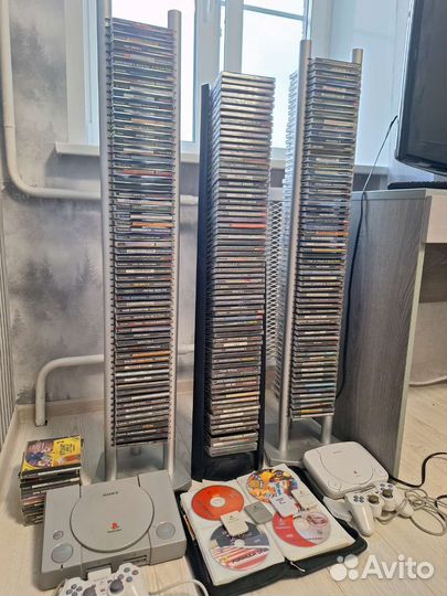 Sony playstation(2 шт.) С огромной коллекцией игр