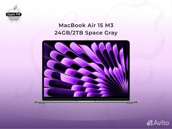 MacBook Air 15 M3 24GB 2TB Space Gray