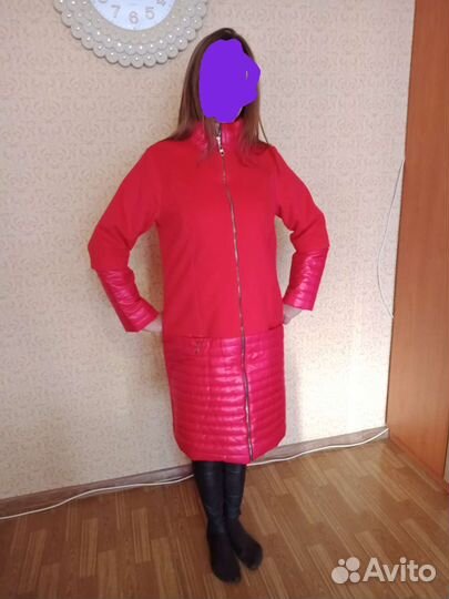Пальто женское демисезонное размер 50