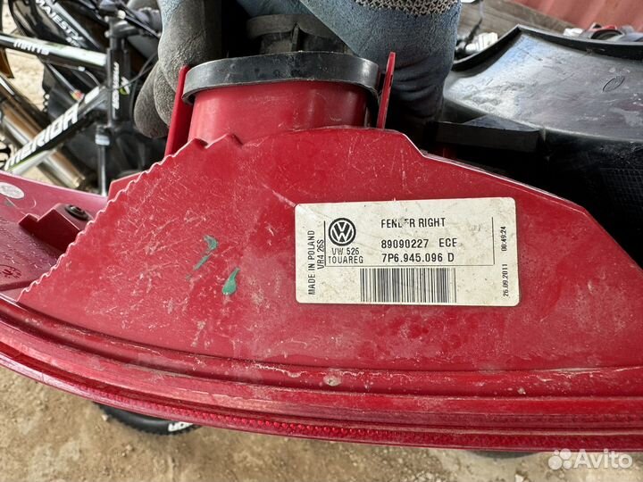 Фонарь задний правый volkswagen touareg