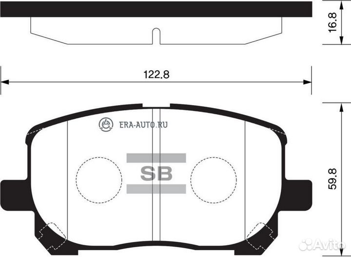 Sangsin brake SP1373 Колодки тормозные toyota aven