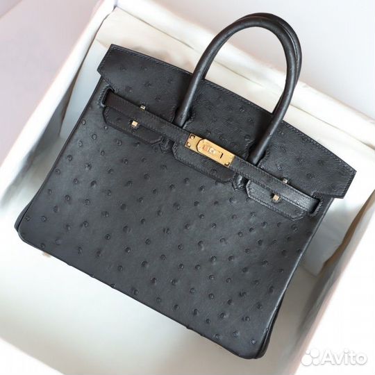 Сумка Hermes Birkin 25 Ostrich Black