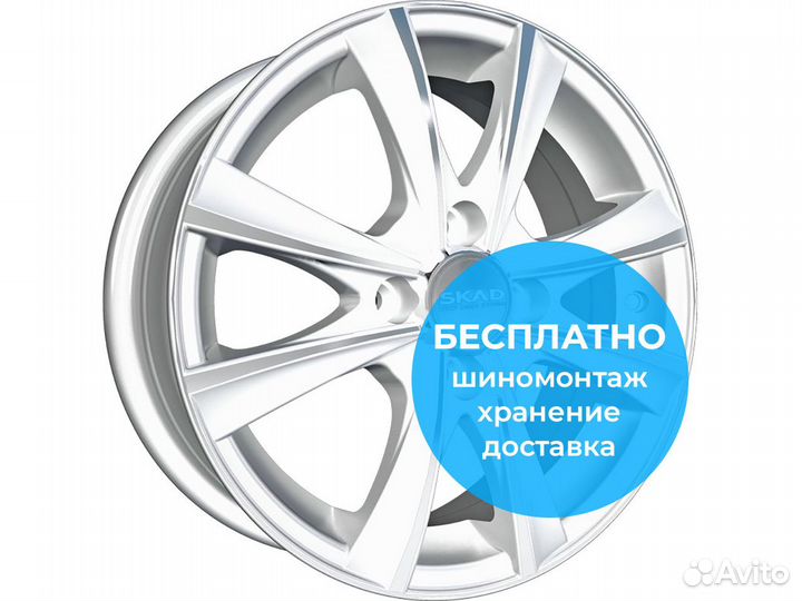 R15 4x100 6J ET45 D67,1 Скад Мальта алмаз-белый
