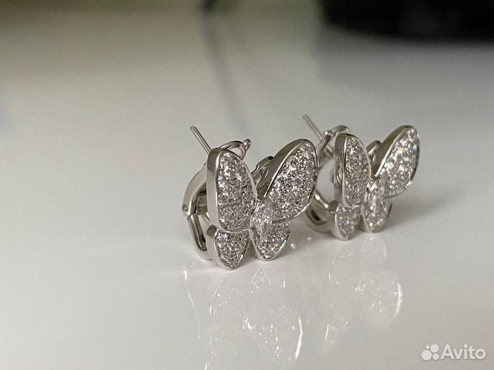 Серьги Van Cleef Two Butterfly