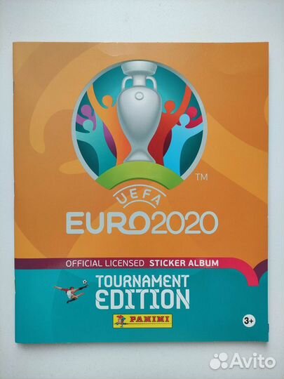 Альбом+100 пакетиков наклейки panini евро 2020