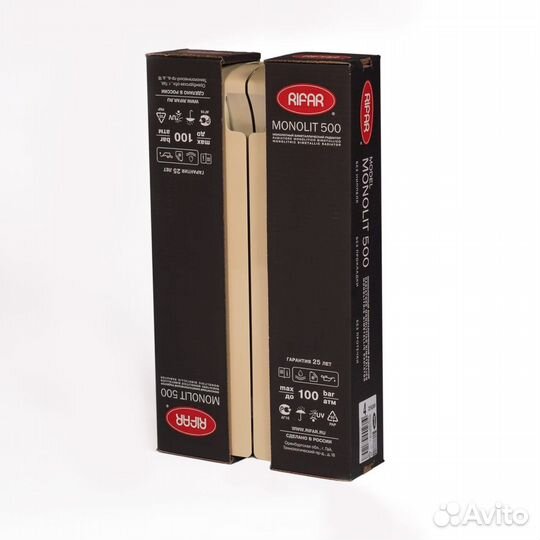 Радиатор биметаллический rifar Monolit 500 х 4 се