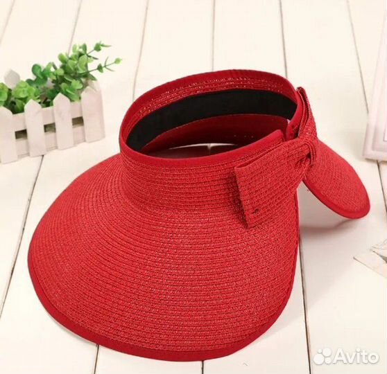 Кепка панама шляпа козырек с большими полями женск