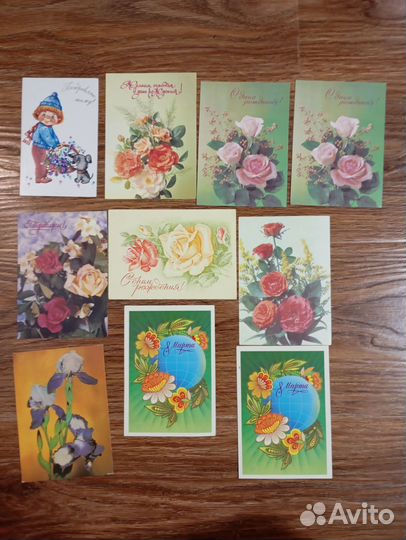 Открытки СССР чистые