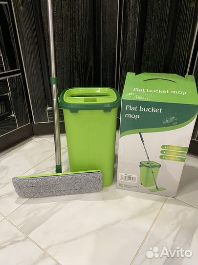 Швабра с ведром и отжимом, набор
