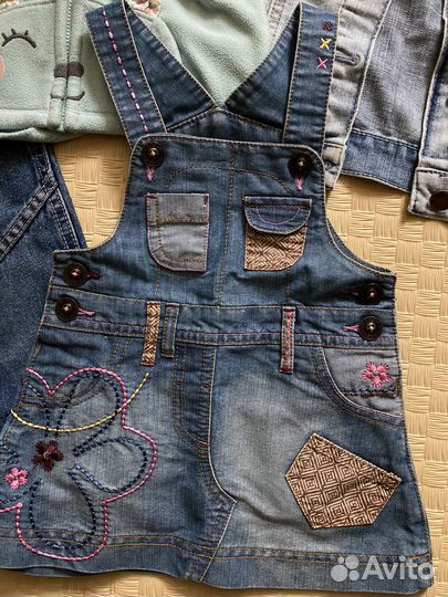 Джинсовые вещи на девочку 86 размер