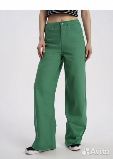 Джинсы женские широкие 44
