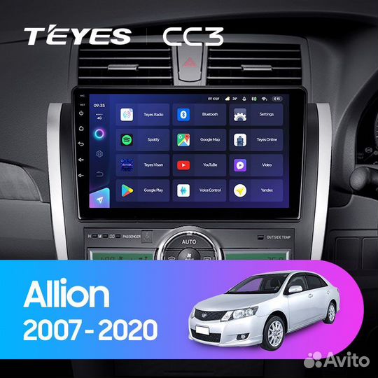 Магнитола на Toyota Allion 2 Teyes CC3 3/32