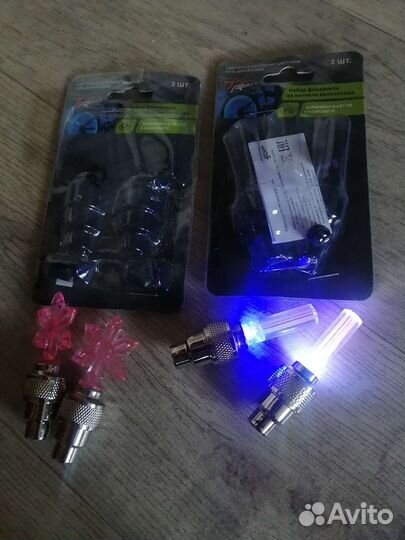 Колпачки на нипель светящиеся для велосипеда