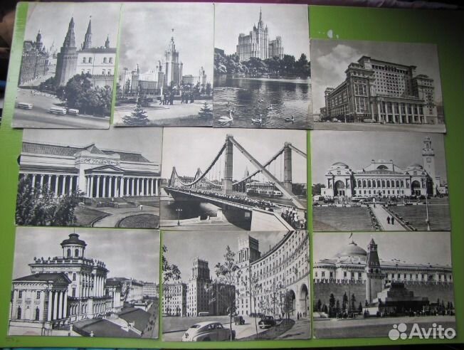37 старых открыток Москва 50-х годов