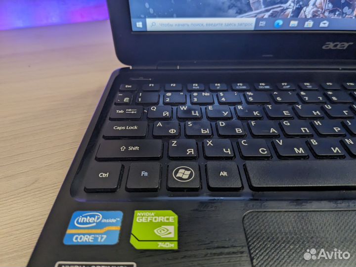 Игровой ноутбук Acer core i7/12gb/ssd/Nvidia 2gb